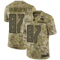 Nike Tampa Bay Buccaneers #87 Rob Gronkowski Camo Youth Stitched NFL Limited 2018 Salute To Service Jersey
