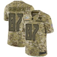Nike Tampa Bay Buccaneers #87 Rob Gronkowski Camo Youth Super Bowl LV Bound Stitched NFL Limited 2018 Salute To Service Jersey
