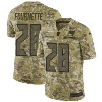 Tampa Bay Tampa Bay Buccaneers #28 Leonard Fournette Camo Youth Stitched NFL Limited 2018 Salute To Service Jersey