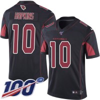 Nike Arizona Cardinals #10 DeAndre Hopkins Black Youth Stitched NFL Limited Rush 100th Season Jersey