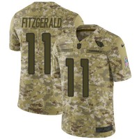 Nike Arizona Cardinals #11 Larry Fitzgerald Camo Youth Stitched NFL Limited 2018 Salute to Service Jersey