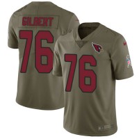 Nike Arizona Cardinals #76 Marcus Gilbert Olive Youth Stitched NFL Limited 2017 Salute To Service Jersey