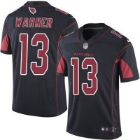 Nike Arizona Cardinals #13 Kurt Warner Black Youth Stitched NFL Limited Rush Jersey