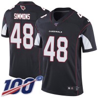 Nike Arizona Cardinals #48 Isaiah Simmons Black Alternate Youth Stitched NFL 100th Season Vapor Untouchable Limited Jersey