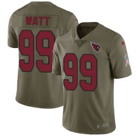 Nike Arizona Cardinals #99 J.J. Watt Olive Youth Stitched NFL Limited 2017 Salute To Service Jersey