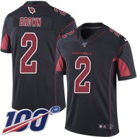 Nike Arizona Cardinals #2 Marquise Brown Black Youth Stitched NFL Limited Rush 100th Season Jersey