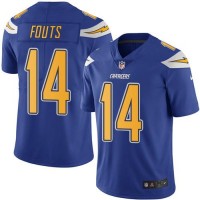 Nike Los Angeles Chargers #14 Dan Fouts Electric Blue Youth Stitched NFL Limited Rush Jersey