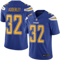 Nike Los Angeles Chargers #32 Nasir Adderley Electric Blue Youth Stitched NFL Limited Rush Jersey