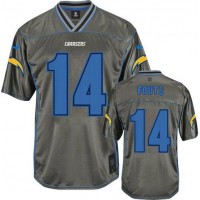 Nike Los Angeles Chargers #14 Dan Fouts Grey Youth Stitched NFL Elite Vapor Jersey