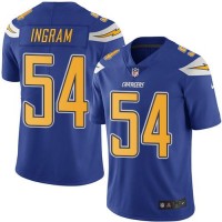 Nike Los Angeles Chargers #54 Melvin Ingram Electric Blue Youth Stitched NFL Limited Rush Jersey