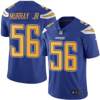 Nike Los Angeles Chargers #56 Kenneth Murray Jr Electric Blue Youth Stitched NFL Limited Rush Jersey