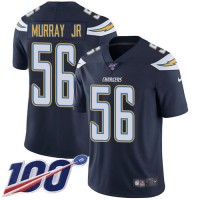 Nike Los Angeles Chargers #56 Kenneth Murray Jr Navy Blue Team Color Youth Stitched NFL 100th Season Vapor Untouchable Limited Jersey