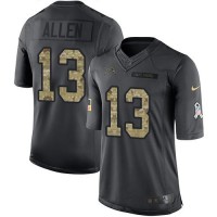 Nike Los Angeles Chargers #13 Keenan Allen Black Youth Stitched NFL Limited 2016 Salute to Service Jersey