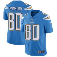 Nike Los Angeles Chargers #80 Kellen Winslow Electric Blue Alternate Youth Stitched NFL Vapor Untouchable Limited Jersey