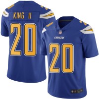 Nike Los Angeles Chargers #20 Desmond King II Electric Blue Youth Stitched NFL Limited Rush Jersey