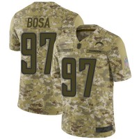 Nike Los Angeles Chargers #97 Joey Bosa Camo Youth Stitched NFL Limited 2018 Salute to Service Jersey