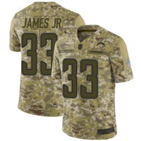 Nike Los Angeles Chargers #33 Derwin James Jr Camo Youth Stitched NFL Limited 2018 Salute to Service Jersey