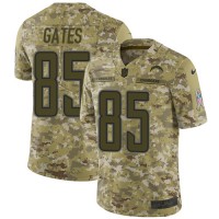 Nike Los Angeles Chargers #85 Antonio Gates Camo Youth Stitched NFL Limited 2018 Salute to Service Jersey