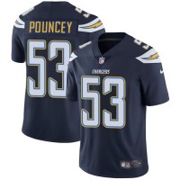 Nike Los Angeles Chargers #53 Mike Pouncey Navy Blue Team Color Youth Stitched NFL Vapor Untouchable Limited Jersey