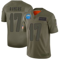 Nike Los Angeles Chargers #17 Philip Rivers Camo Youth Stitched NFL Limited 2019 Salute to Service Jersey