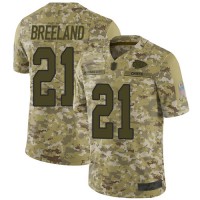 Nike Kansas City Chiefs #21 Bashaud Breeland Camo Youth Stitched NFL Limited 2018 Salute to Service Jersey