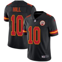 Nike Kansas City Chiefs #10 Tyreek Hill Black Youth Stitched NFL Limited Rush Jersey