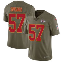 Nike Kansas City Chiefs #57 Breeland Speaks Olive Youth Stitched NFL Limited 2017 Salute to Service Jersey