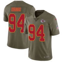Nike Kansas City Chiefs #94 Terrell Suggs Olive Youth Stitched NFL Limited 2017 Salute To Service Jersey