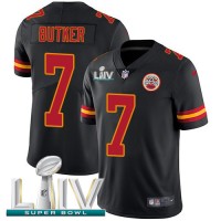 Nike Kansas City Chiefs #7 Harrison Butker Black Super Bowl LIV 2020 Youth Stitched NFL Limited Rush Jersey