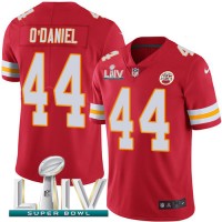 Nike Kansas City Chiefs #44 Dorian O'Daniel Red Super Bowl LIV 2020 Team Color Youth Stitched NFL Vapor Untouchable Limited Jersey