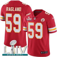 Nike Kansas City Chiefs #59 Reggie Ragland Red Super Bowl LIV 2020 Team Color Youth Stitched NFL Vapor Untouchable Limited Jersey