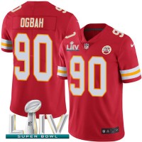 Nike Kansas City Chiefs #90 Emmanuel Ogbah Red Super Bowl LIV 2020 Team Color Youth Stitched NFL Vapor Untouchable Limited Jersey