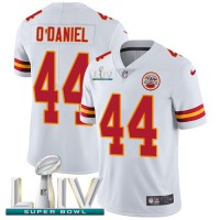 Nike Kansas City Chiefs #44 Dorian O'Daniel White Super Bowl LIV 2020 Youth Stitched NFL Vapor Untouchable Limited Jersey