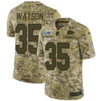 Nike Kansas City Chiefs #35 Jaylen Watson Camo Super Bowl LVII Patch Youth Stitched NFL Limited 2018 Salute To Service Jersey