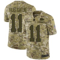 Nike Kansas City Chiefs #11 Marquez Valdes-Scantling Camo Youth Stitched NFL Limited 2018 Salute To Service Jersey