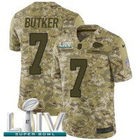 Nike Kansas City Chiefs #7 Harrison Butker Camo Super Bowl LIV 2020 Youth Stitched NFL Limited 2018 Salute To Service Jersey