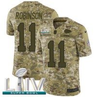 Nike Kansas City Chiefs #11 Demarcus Robinson Camo Super Bowl LIV 2020 Youth Stitched NFL Limited 2018 Salute To Service Jersey