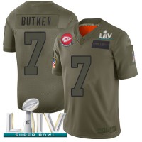 Nike Kansas City Chiefs #7 Harrison Butker Camo Super Bowl LIV 2020 Youth Stitched NFL Limited 2019 Salute To Service Jersey