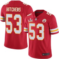 Nike Kansas City Chiefs #53 Anthony Hitchens Red Team Color Youth Super Bowl LV Bound Stitched NFL Vapor Untouchable Limited Jersey