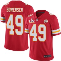 Nike Kansas City Chiefs #49 Daniel Sorensen Red Team Color Youth Super Bowl LV Bound Stitched NFL Vapor Untouchable Limited Jersey
