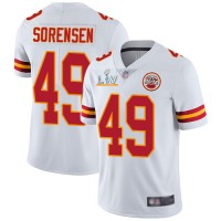 Nike Kansas City Chiefs #49 Daniel Sorensen White Youth Super Bowl LV Bound Stitched NFL Vapor Untouchable Limited Jersey