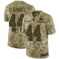 Nike Kansas City Chiefs #44 Dorian O'Daniel Camo Youth Super Bowl LV Bound Stitched NFL Limited 2018 Salute To Service Jersey