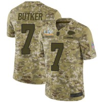 Nike Kansas City Chiefs #7 Harrison Butker Camo Youth Super Bowl LV Bound Stitched NFL Limited 2018 Salute To Service Jersey
