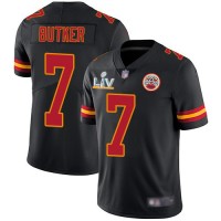 Nike Kansas City Chiefs #7 Harrison Butker Black Youth Super Bowl LV Bound Stitched NFL Limited Rush Jersey