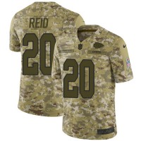 Nike Kansas City Chiefs #20 Justin Reid Camo Youth Stitched NFL Limited 2018 Salute To Service Jersey