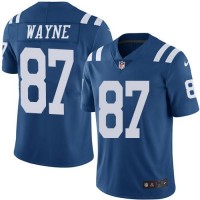 Nike Indianapolis Colts #87 Reggie Wayne Royal Blue Youth Stitched NFL Limited Rush Jersey