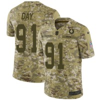 Nike Indianapolis Colts #91 Sheldon Day Camo Youth Stitched NFL Limited 2018 Salute To Service Jersey
