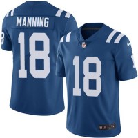 Nike Indianapolis Colts #18 Peyton Manning Royal Blue Team Color Youth Stitched NFL Vapor Untouchable Limited Jersey