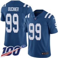 Nike Indianapolis Colts #99 DeForest Buckner Royal Blue Team Color Youth Stitched NFL 100th Season Vapor Untouchable Limited Jersey