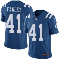 Nike Indianapolis Colts #41 Matthias Farley Royal Blue Youth Stitched NFL Limited Rush Jersey